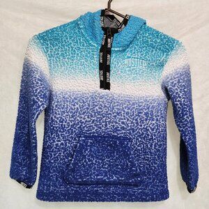 Blue Ombre Hooded Zipped pullover for Kids